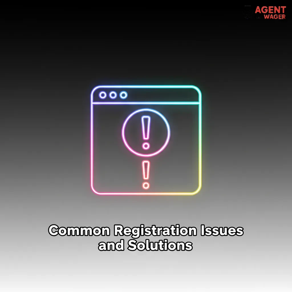 Graphic of registration issues & fixes: no verification email, address/ID rejected, payment unverified, duplicate account