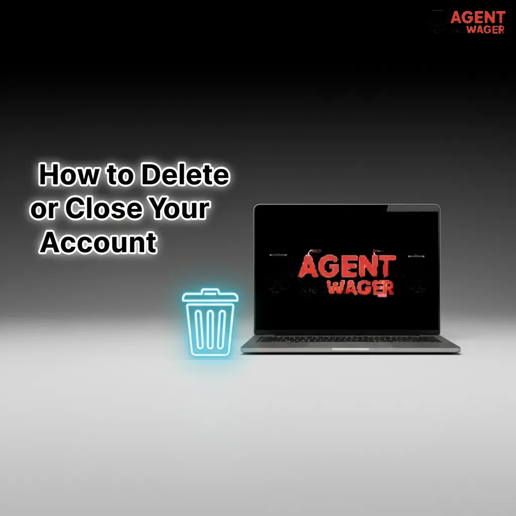 Infographic: steps to delete/close your account: contact support, state request, verify identity, receive confirmation.