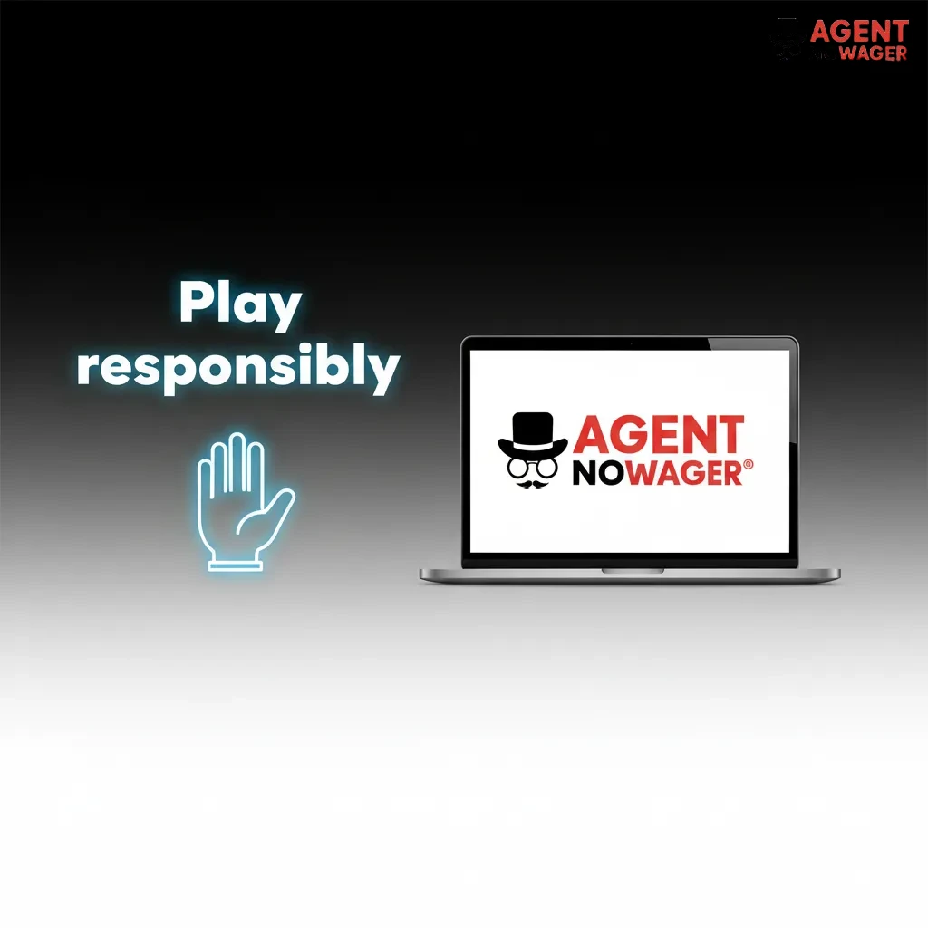 Play responsibly graphic with icons: deposit limits, reality checks, time-outs, ID and age checks, statements, and support.