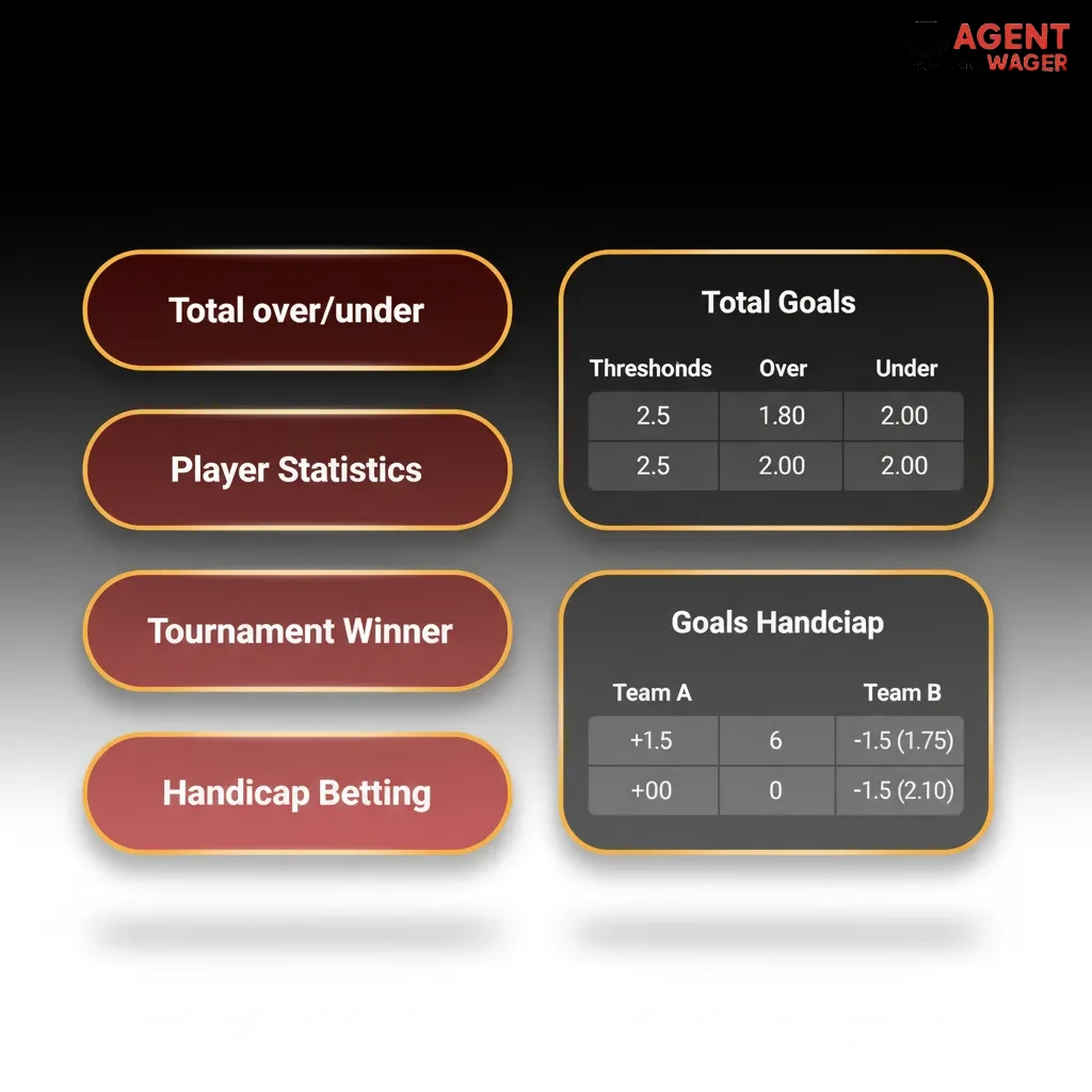Infographic explaining bet types: Single, Accumulator/Express, System, Each‑Way, contrasting steady returns vs bigger odds.