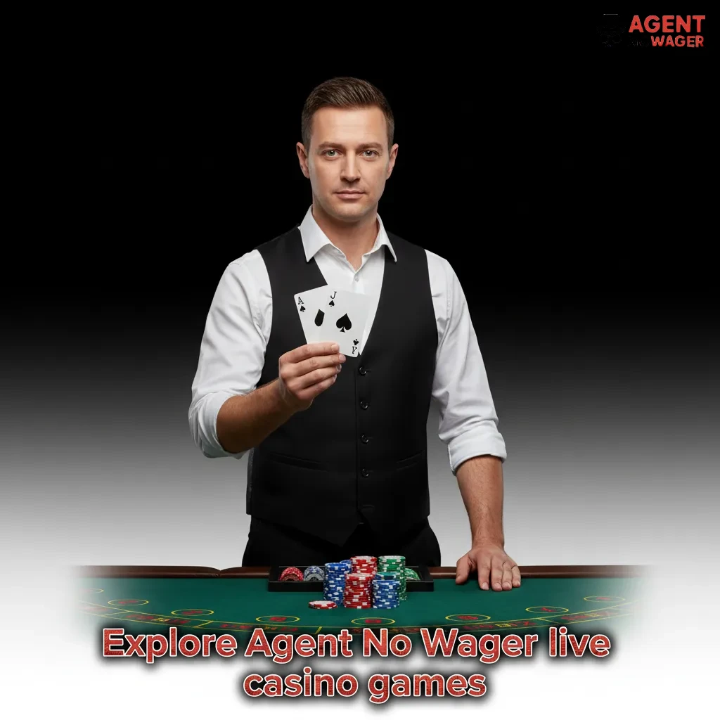 Agent No Wager live casino with roulette wheel, cards, and hosts; explore 200+ tables: roulette, blackjack, baccarat, poker.