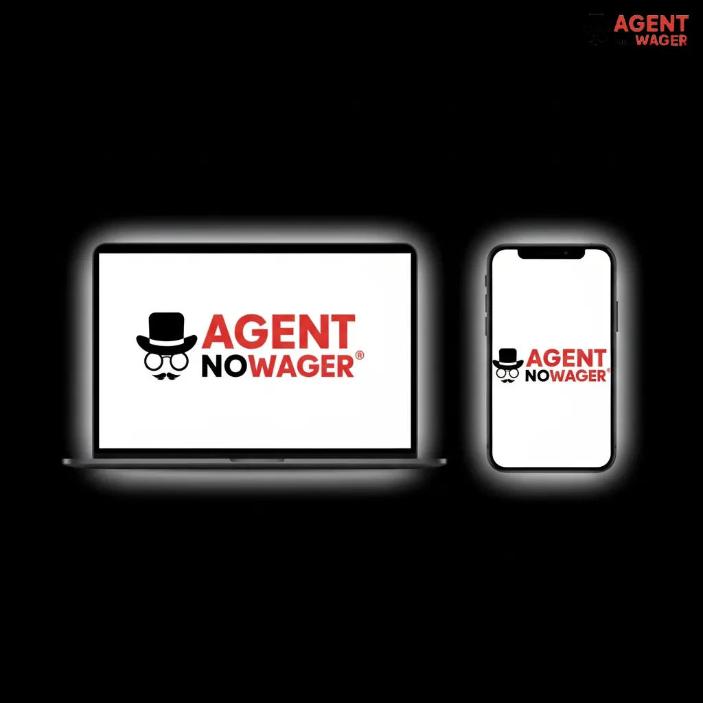 Agent No Wager site with top nav: Sports, Live, Esports, Casino, Live Casino, Promotions, Results, App; account and cashier.