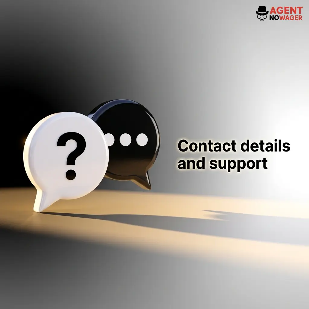 24/7 customer support options for Agent No Wager including live chat, email, in-app help, and safer gambling contacts