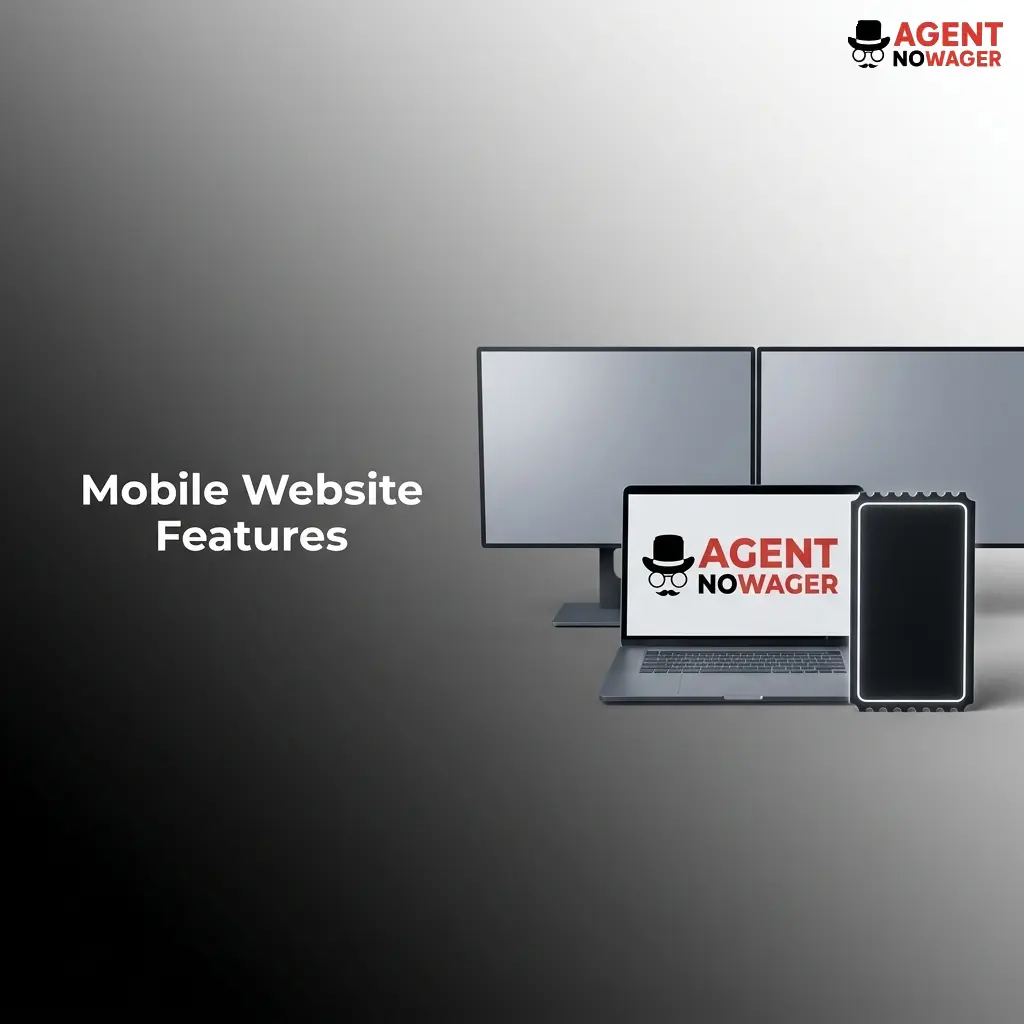 Mobile website features including in-play odds, casino games, bet slip, and secure GBP payments optimised for 4G and 5G