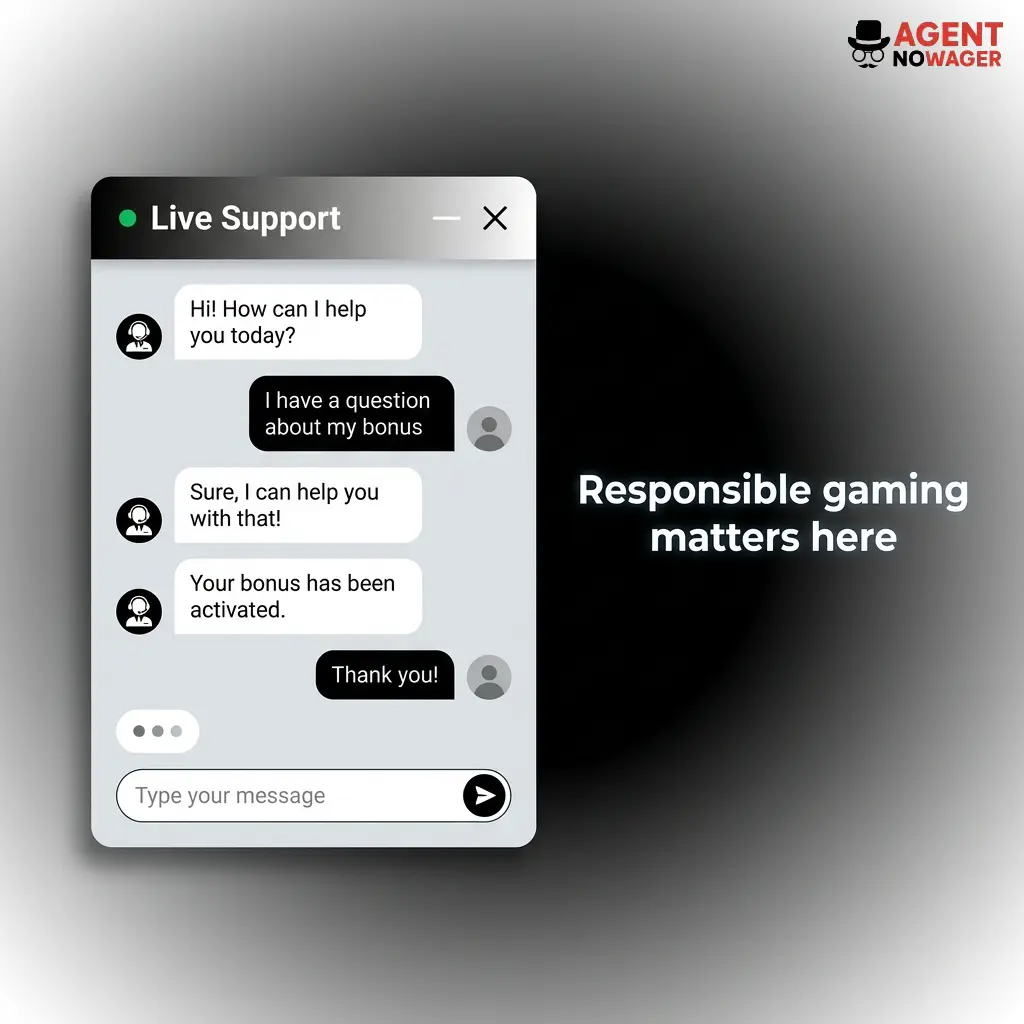 Responsible gaming tools including deposit limits, session breaks, self-exclusion options, and support resources for balanced play