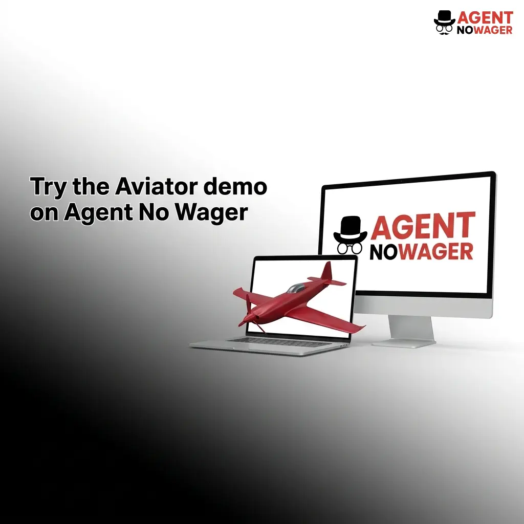 Aviator demo game on Agent No Wager casino site, practise with virtual money and no risk